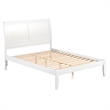 Portland Queen Solid Wood Platform Bed in White