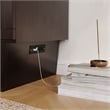 Nantucket Full Wood Murphy Bed Chest w/Mattress and Built-in Charger in Espresso