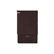 Monroe Solid Wood Frame Full Size Murphy Bed Chest with Mattress in Espresso