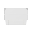 Monroe Solid Wood Frame Full Size Murphy Bed Chest with Mattress in White