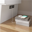 Monroe Solid Wood Frame Full Size Murphy Bed Chest with Mattress in White