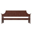 AFI Cambridge Mid-Century Solid Wood Twin Daybed with Curved Backboard in Walnut