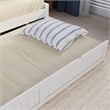 AFI Cambridge Mid-Century Solid Wood Daybed with Twin Trundle in White