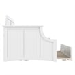 AFI Cambridge Mid-Century Solid Wood Daybed with Twin Trundle in White