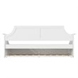 AFI Cambridge Mid-Century Solid Wood Daybed with Twin Trundle in White