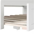 AFI Cambridge Mid-Century Solid Wood Daybed with Twin Trundle in White