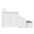 AFI Cambridge Mid-Century Solid Wood Twin Daybed with Set of 2 Drawers in White