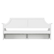 AFI Cambridge Mid-Century Solid Wood Twin Daybed with Set of 2 Drawers in White