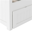 AFI Cambridge Mid-Century Solid Wood Twin Daybed with Set of 2 Drawers in White
