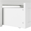 AFI Cambridge Mid-Century Solid Wood Twin Daybed with Set of 2 Drawers in White