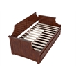 AFI Cambridge Mid-Century Solid Wood Twin Daybed with Set of 2 Drawers in Walnut