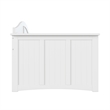 AFI Nantucket Mid-Century Modern Solid Wood Twin Daybed in White