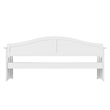 AFI Nantucket Mid-Century Modern Solid Wood Twin Daybed in White