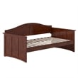 AFI Nantucket Mid-Century Solid Wood Twin Daybed in Walnut