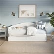 AFI Nantucket Mid-Century Solid Wood Twin Daybed with Trundle in White