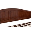 AFI Nantucket Mid-Century Solid Wood Twin Daybed with Twin Trundle in Walnut