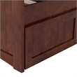 AFI Nantucket Mid-Century Solid Wood Twin Daybed with Set of 2 Drawers in Walnut