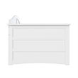 AFI Acadia Mid-Century Solid Wood Twin Daybed with Back Board in White