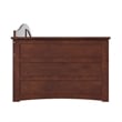 AFI Acadia Mid-Century Solid Wood Twin Daybed with Back Board in Walnut