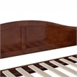 AFI Acadia Mid-Century Solid Wood Twin Daybed with Back Board in Walnut