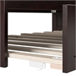 AFI Acadia Mid-Century Solid Wood Daybed with Twin Trundle in Espresso