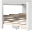 AFI Acadia Mid-Century Solid Wood Daybed with Twin Trundle in White
