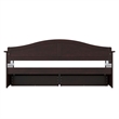 AFI Acadia Mid-Century Solid Wood Twin Daybed with Set of 2 Drawers in Espresso