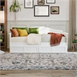 AFI Acadia Mid-Century Solid Wood Twin Daybed with Set of 2 Drawers in White