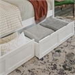 AFI Acadia Mid-Century Solid Wood Twin Daybed with Set of 2 Drawers in White
