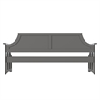 AFI Cambridge Mid-Century Solid Wood Twin Daybed with Curved Backboard in Gray