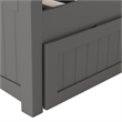 AFI Cambridge Mid-Century Solid Wood Twin Daybed with Set of 2 Drawers in Gray