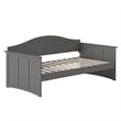 AFI Nantucket Mid-Century Solid Wood Twin Daybed with Groove Beadboard in Gray