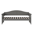AFI Nantucket Mid-Century Solid Wood Twin Daybed with Groove Beadboard in Gray