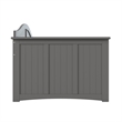 AFI Nantucket Mid-Century Solid Wood Twin Daybed with Groove Beadboard in Gray
