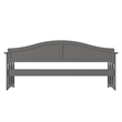AFI Nantucket Mid-Century Solid Wood Twin Daybed with Groove Beadboard in Gray