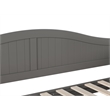 AFI Nantucket Mid-Century Solid Wood Twin Daybed with Groove Beadboard in Gray