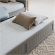 AFI Nantucket Mid-Century Solid Wood Daybed with Twin Trundle in Gray