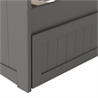 AFI Nantucket Mid-Century Solid Wood Daybed with Twin Trundle in Gray