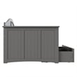 AFI Nantucket Mid-Century Solid Wood Twin Daybed with Set of 2 Drawers in Gray