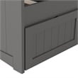 AFI Nantucket Mid-Century Solid Wood Twin Daybed with Set of 2 Drawers in Gray