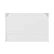 AFI Raleigh Modern Queen Solid Wood Murphy Bed Chest with Mattress in White