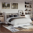 AFI Raleigh Modern Queen Solid Wood Murphy Bed Chest with Mattress in White