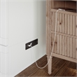 AFI Raleigh Modern Queen Solid Wood Murphy Bed Chest with Mattress in White