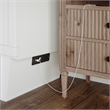 AFI Chelsea Queen Solid Wood Murphy Bed Chest with Mattress in White
