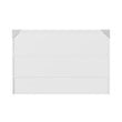 AFI Aspen Queen Solid Wood Murphy Bed Chest with Mattress in White