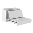 AFI Aspen Queen Solid Wood Murphy Bed Chest with Mattress in White