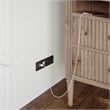 AFI Aspen Queen Solid Wood Murphy Bed Chest with Mattress in White