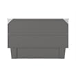 AFI Aspen Queen Solid Wood Murphy Bed Chest with Mattress in Gray