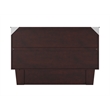 AFI Sydney Queen Solid Wood Murphy Bed Chest with Mattress in Espresso