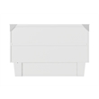 AFI Sydney Queen Solid Wood Murphy Bed Chest with Mattress in White